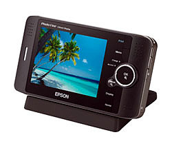 エプソン、80GバイトHDD搭載のマルチメディアストレージビューアー　RAWやMPEG4対応 画像