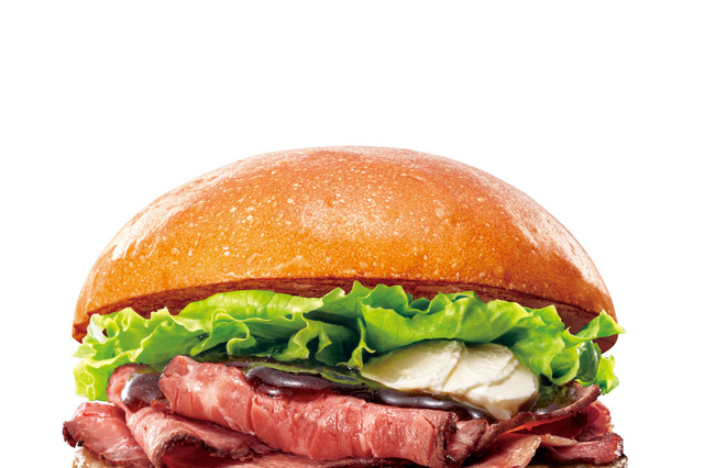 牛肉の旨みがたまらない！ロッテリア、3種類の「ローストビーフバーガー」を期間限定発売 画像