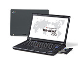 レノボ、同社初のワイド液晶搭載ノートPC「ThinkPad Z60t/Z60m」　CFRP採用モデルも 画像