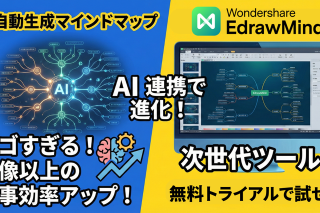 スゴすぎるマインドマップ作製ツール！AI連携で想像以上に仕事効率アップ 画像