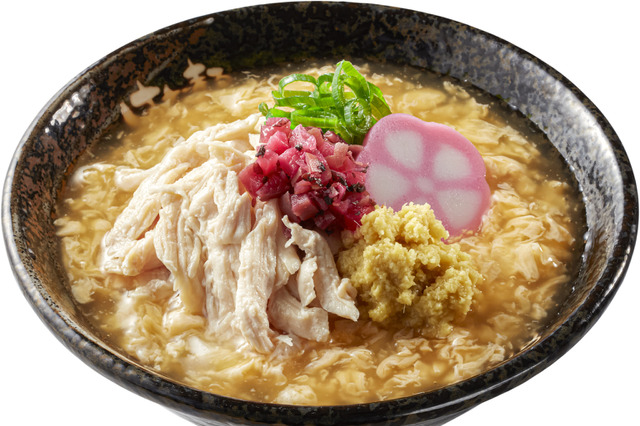 梅＆生姜の香りが食欲そそる！はなまるうどん、鶏玉あんかけうどんを本日発売 画像