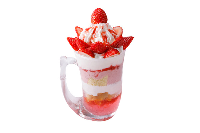 びっくりドンキー、“完熟いちご”デザートフェア開催！ジョッキに入った大ボリュームのパフェも登場 画像