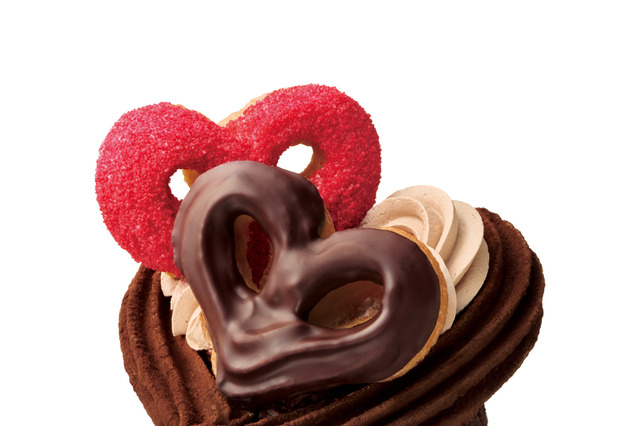 ミスド×ゴディバ、“3種のハートチュロ”がかわいい新作スイーツを22日に発売！ 画像