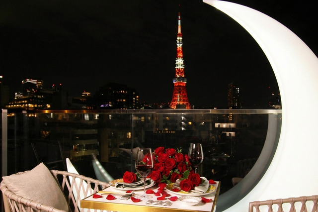 東京タワーを一望できる夜景が魅力！麻布十番のモダン香港料理店がバレンタイン特別メニュー開始 画像