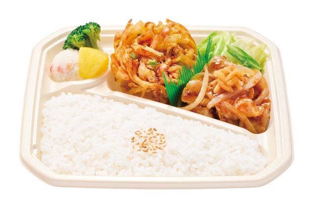 ほっかほっか亭、不動の人気メニュー「しょうが焼」＆「かき揚げ」が新コンビで登場！16日より発売 画像