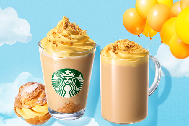 スターバックス、韓国で人気の「シュークリーム フラペチーノ」が日本初上陸！13日より発売 画像