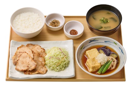 【揚げ出し豆腐2倍】三元豚ロースの西京焼と揚げ出し豆腐の定食　1,320円