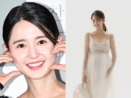 「あと3週、頑張る」“BTS胎教”も話題の『太陽を抱く月』女優、臨月のレースドレス姿を公開