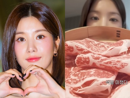 「服のボタンが…」IZ*ONE出身ウンビ、日本で“爆食”!行きつけのすき焼き店も紹介