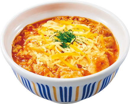 チーズ赤の親子丼