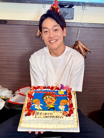 おばたのお兄さん誕生日報告「38歳かよ!もう40じゃん。しじゅーー」妻・山崎夕貴アナからサプライズ祝福