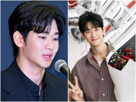 笑顔でピースも…俳優キム・スヒョン、“活動再開後初”の姿に注目 広告撮影でついに復帰
