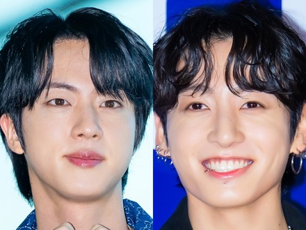 「おでこが半分だね」BTS・JIN&JUNG KOOK、“兄弟感”満載のお茶目ショットにほっこり