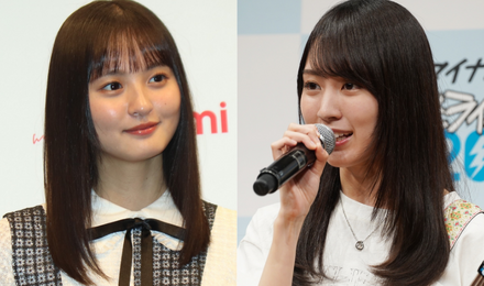 遠藤さくら【撮影:浜瀬将樹】/賀喜遥香【写真:竹内みちまろ】