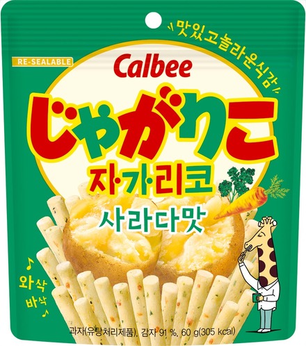 韓国で発売する「じゃがりこ サラダ」（60g）