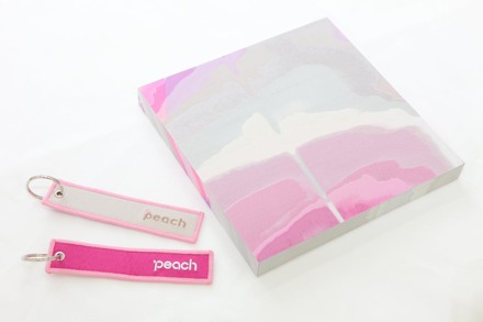 Peach Memorial Canvasとアップサイクルフライトタグ