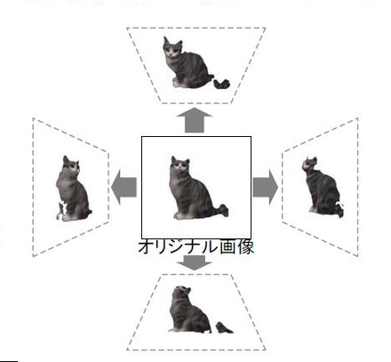 フルカラー情報付き3Dデータの表示例