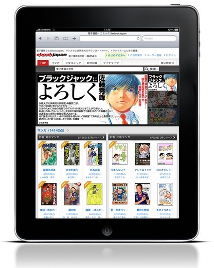 iPadでの表示例