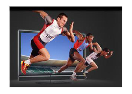 「Wスキャンハイスピードクリア4倍速」による3D映像表示のイメージ
