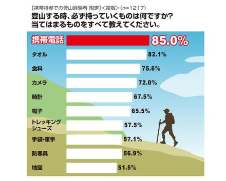 登山で必ず持っていくもの