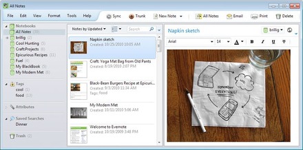 「Evernote 4 for Windows」新画面