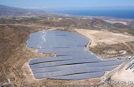 住友商事 スペインに設置している太陽光発電所
