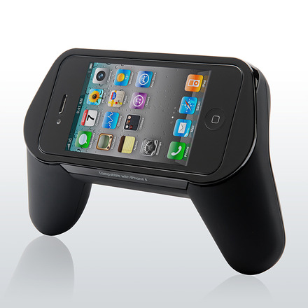 「iPhone・iPod touchゲームグリップ（iPhone4対応）　400-JY002」（iPhone/iPod touchは別売）