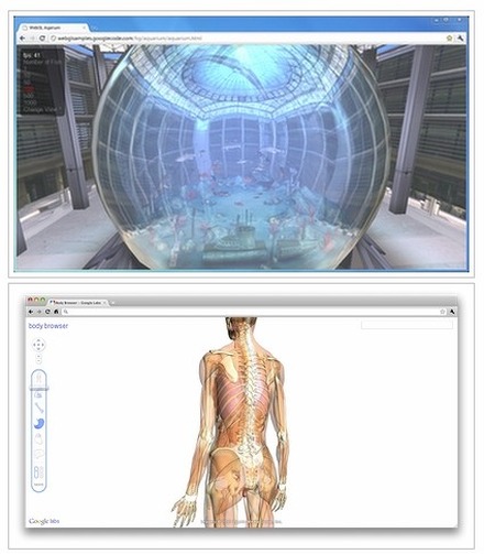 Chromeバージョン9では、WebGLによる3D表現に対応