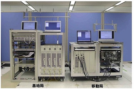 実験用無線局（屋外実験では、移動局を車両に搭載）