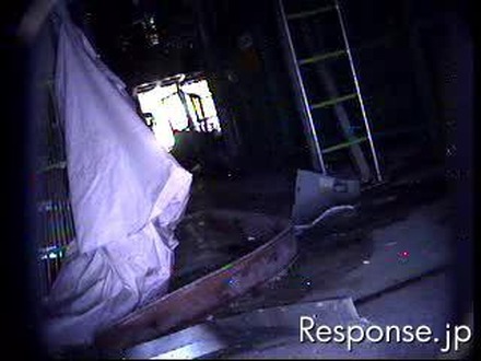 福島第一原発 3号機原子炉建屋(17日)