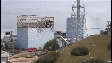 1・2号機原子炉建屋の状況（5月6日撮影）