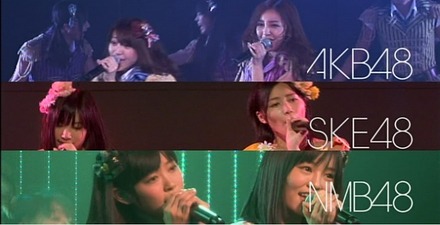 AKB48・SKE48・NMB48のTVCMでの共演はグループにとって初（TVCM「告知編」より）