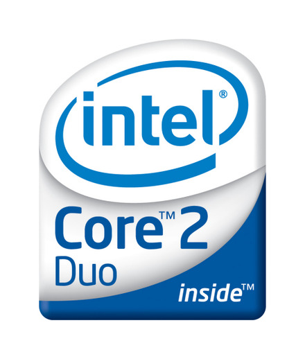 「インテル Core 2 Duo プロセッサー」のロゴ