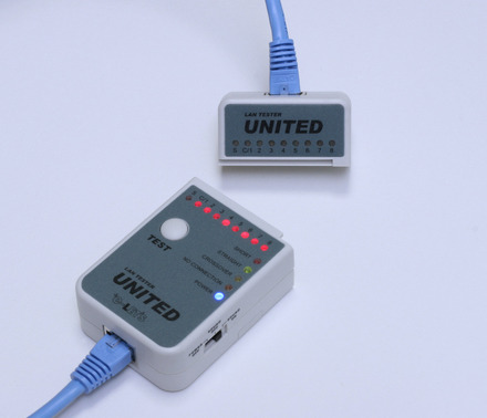 イーレッツは、イーサネットケーブルの通電テストを行うテスター「LANテスター『UNITED』」を6月中旬から出荷する。価格はオープンだが、同社の直販サイトでは4,725円。