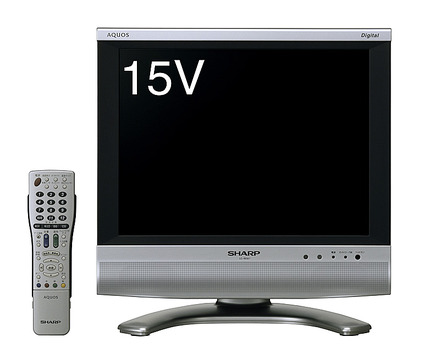 15型の地上・BS・110度CSデジタル液晶テレビ「LC-15SX7」