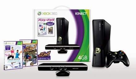 Xbox360 4GB + Kinect バリューパック  