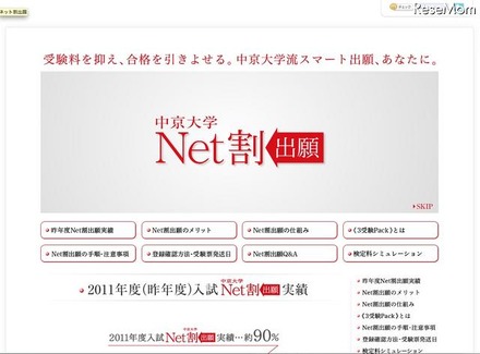 中京大学　Net割出願