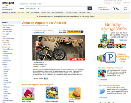 amazon AppStore for Android