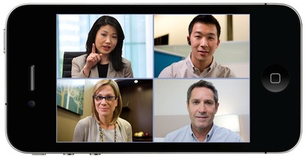 ポリコムのPolycom RealPresence Mobile表示例