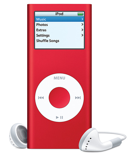 8GBモデルのiPod nano (PRODUCT) RED Special Edition