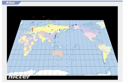 可視化されたダークネットトラフィック