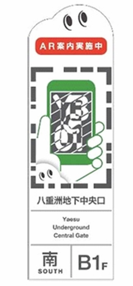 駅構内のマーカーイメージ