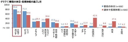 普段の休日・長期休暇の過ごし方