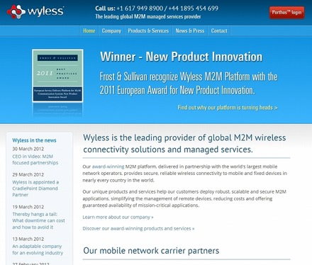 Wyless社サイト