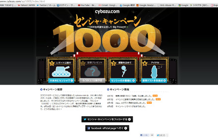 cybozu.com センシャ・キャンペーン    特設ページ