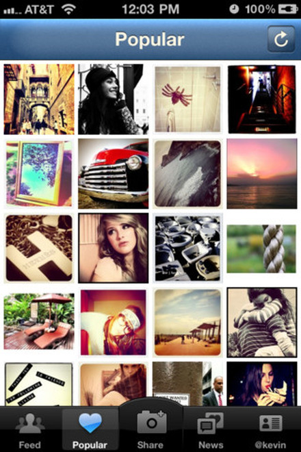 InstagramのiOS版がアップデート、Facebookタイムラインに対応