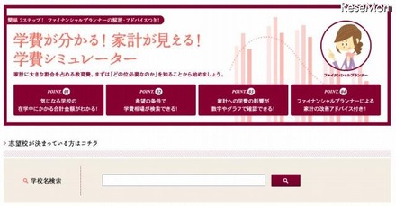 学費シミュレーター　イメージ