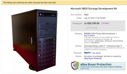 eBayに出品されていた「とある」中古PC、約2万ドルで落札される