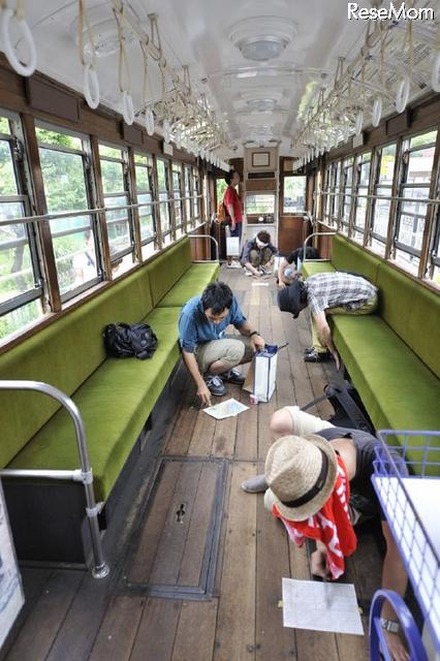 都電荒川線荒川車庫の見学＆フロッタージュ