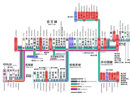 9月20日以降、公衆無線LANサービスが利用可能になる駅（赤色表示）／工事完了後、利用可能になる駅（青色表示）